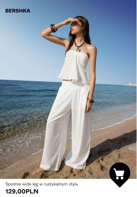 Bershka - gazetka promocyjna Odzież lniana dla niej od piątku 11.07  - strona 10