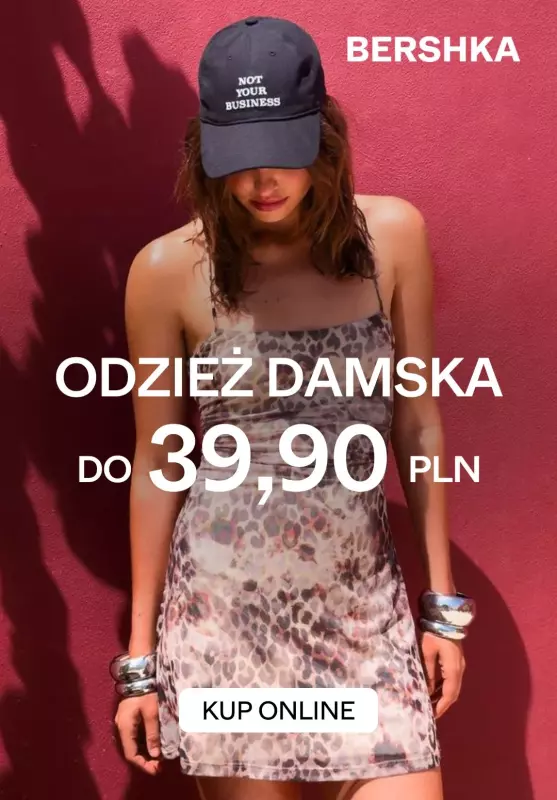 Bershka - gazetka promocyjna Odzież damska do 39,90 zł od piątku 01.08 