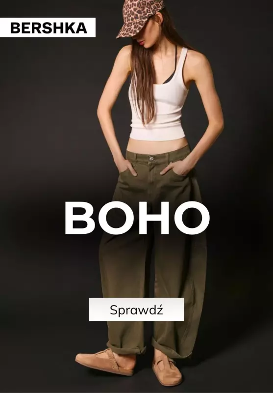 Bershka - gazetka promocyjna Kolekcja obuwia boho  