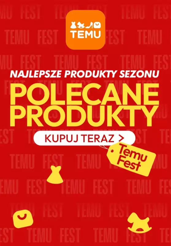 Temu - gazetka promocyjna TEMU FEST - najlepsze produkty sezonu! od środy 25.09 