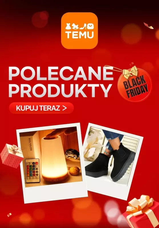 Temu - gazetka promocyjna BLACK FRIDAY - super oferty! od poniedziałku 04.11 