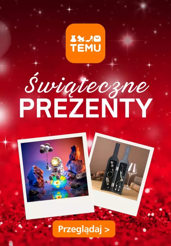 Temu - gazetka promocyjna Pomysły na prezenty z TEMU! od czwartku 14.11 