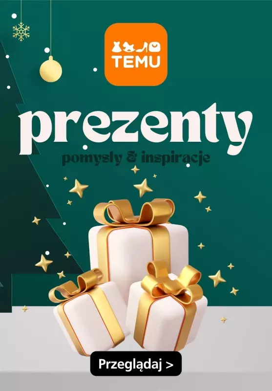 Temu - gazetka promocyjna PREZENTY - pomysły & inspiracje od wtorku 26.11 do niedzieli 08.12