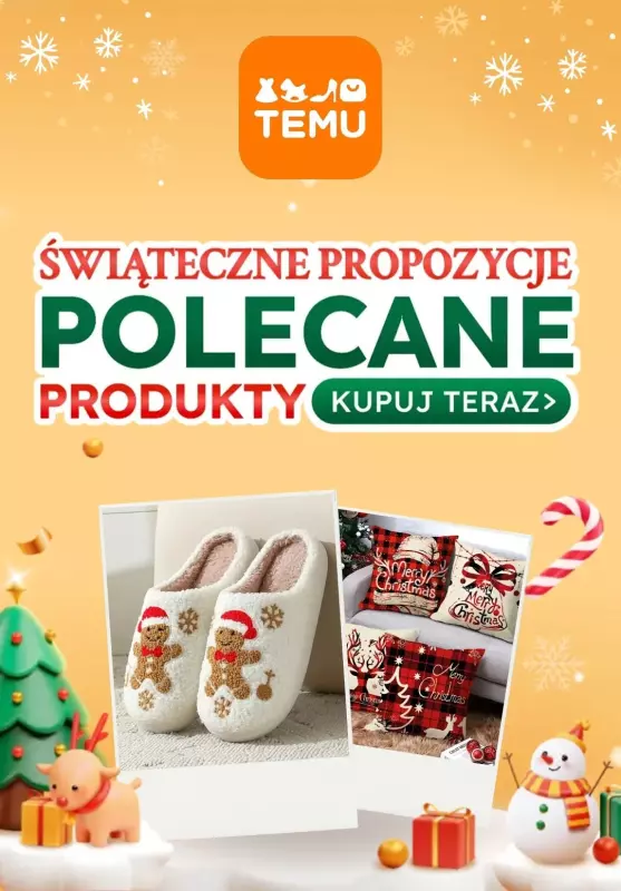 Temu - gazetka promocyjna Świąteczne propozycje! od wtorku 03.12 