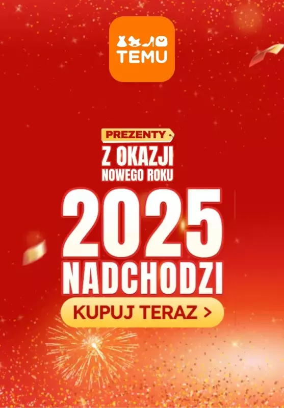 Temu - gazetka promocyjna Oferty na NOWY ROK! od poniedziałku 30.12 do niedzieli 05.01