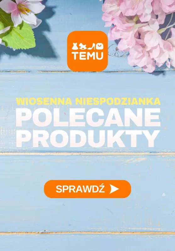 Temu - gazetka promocyjna Polecane produkty na wiosnę od środy 05.03 