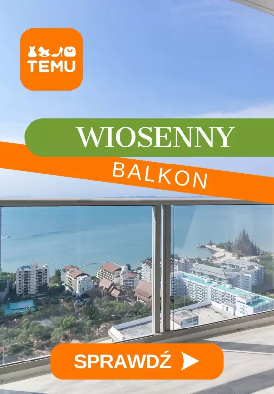 Temu - gazetka promocyjna Przygotuj swój balkon na wiosnę od czwartku 06.03 