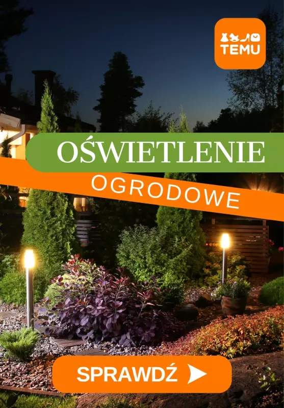 Temu - gazetka promocyjna Oświetlenie do ogrodu i na balkon od poniedziałku 12.05 