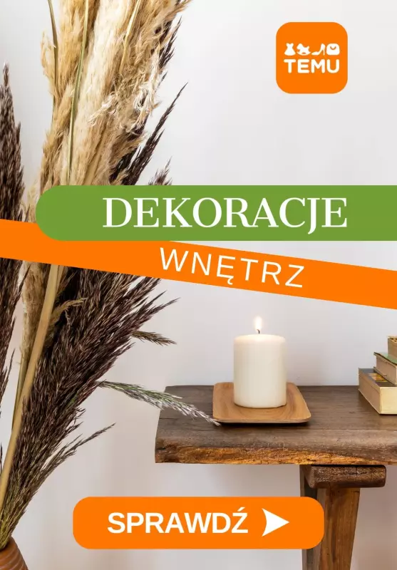 Temu - gazetka promocyjna Dekoracje wnętrz od poniedziałku 19.05 