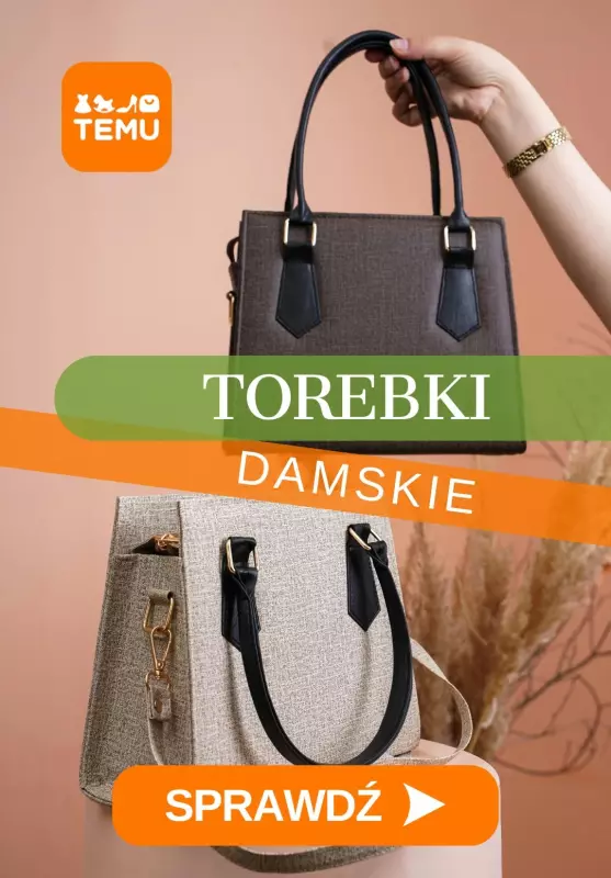 Temu - gazetka promocyjna Torebki i torby damskie od piątku 06.06 