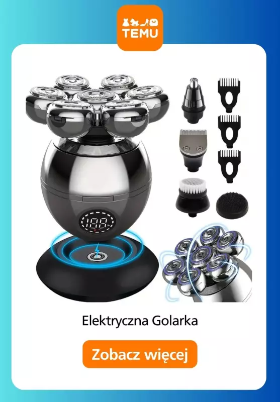 Temu - gazetka promocyjna Elektryczne golarki męskie   - strona 3