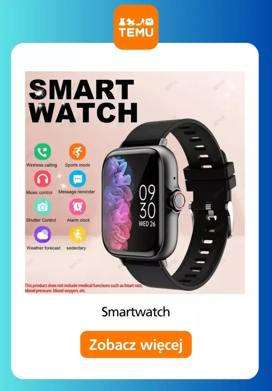 Temu - gazetka promocyjna Smartwatche w supercenach   - strona 2
