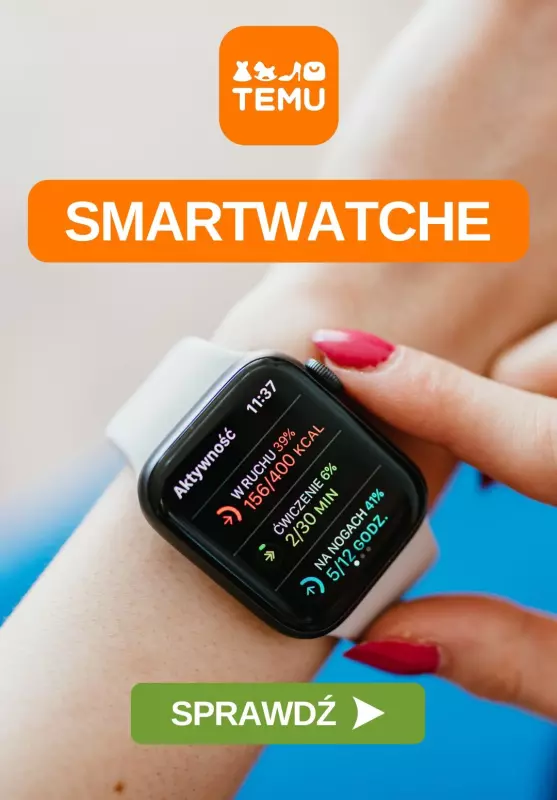 Temu - gazetka promocyjna Smartwatche w supercenach od środy 18.06 