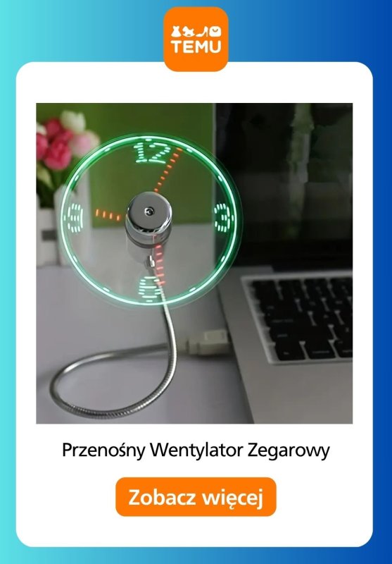 Temu - gazetka promocyjna Wentylatory na lato od wtorku 24.06  - strona 5
