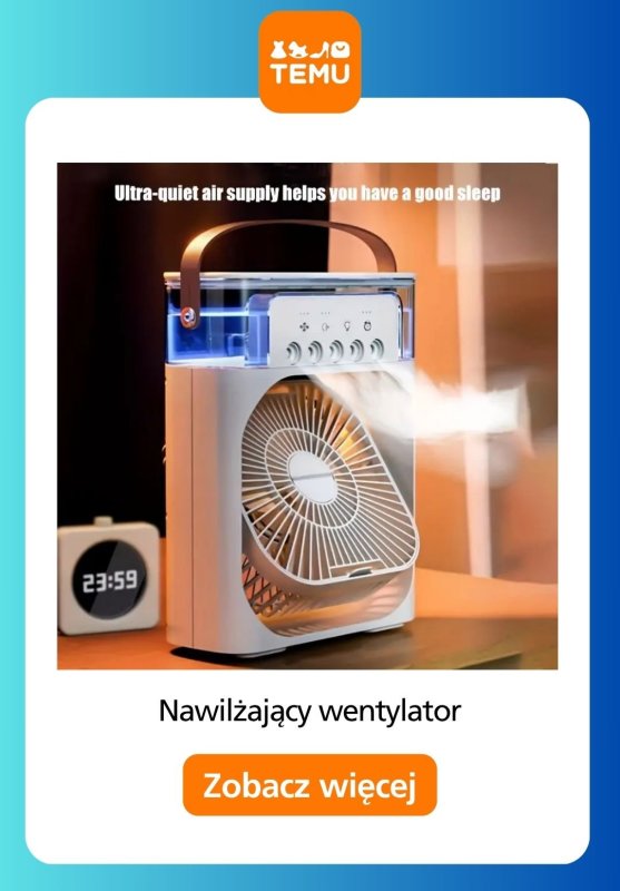 Temu - gazetka promocyjna Wentylatory na lato od wtorku 24.06  - strona 13