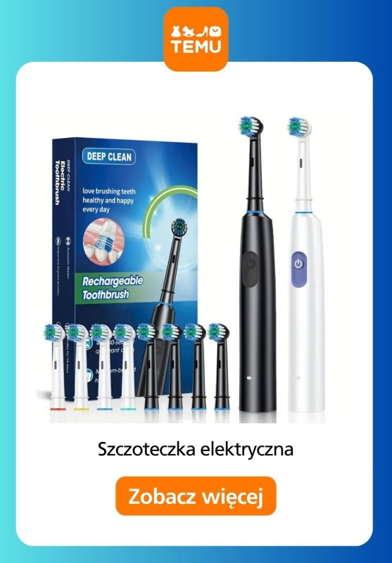 Temu - gazetka promocyjna Szczoteczki elektryczne w super cenach! od środy 25.06  - strona 9
