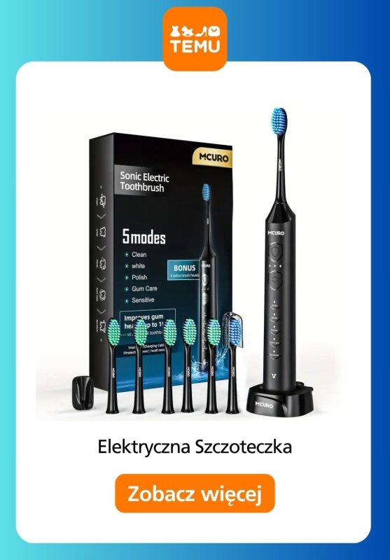 Temu - gazetka promocyjna Szczoteczki elektryczne w super cenach! od środy 25.06  - strona 5
