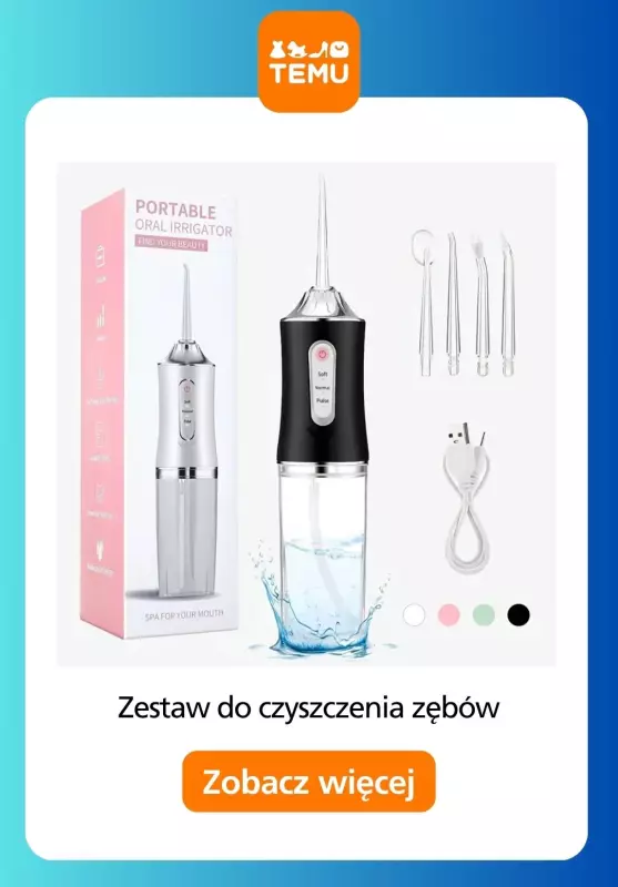 Temu - gazetka promocyjna Szczoteczki elektryczne w super cenach! od środy 25.06  - strona 10