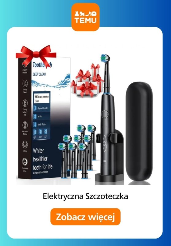 Temu - gazetka promocyjna Szczoteczki elektryczne w super cenach! od środy 25.06  - strona 4