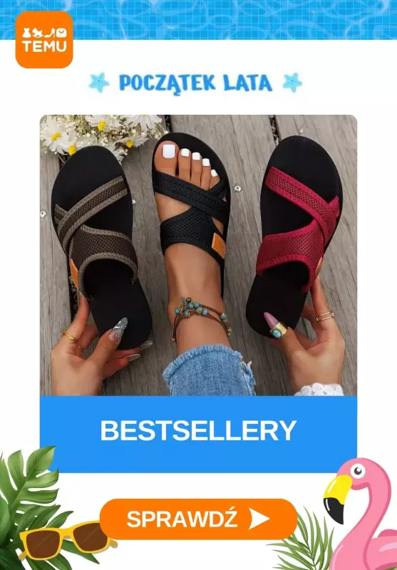 Temu - gazetka promocyjna BESTSELLERY miesiąca od wtorku 01.07 