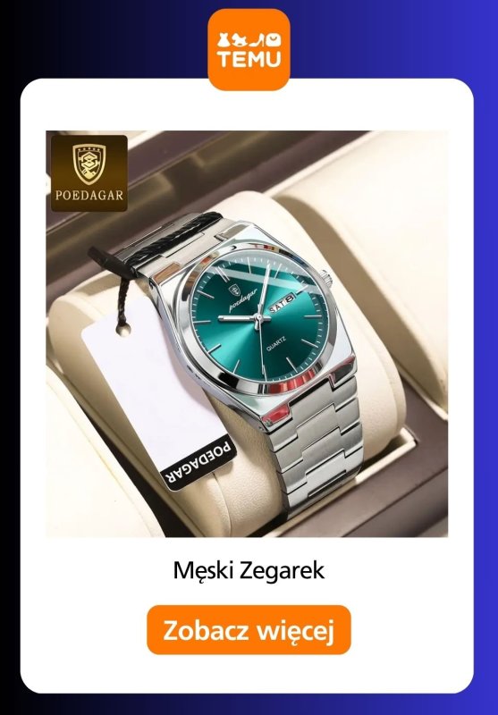 Temu - gazetka promocyjna Zegarki męskie od czwartku 03.07  - strona 12