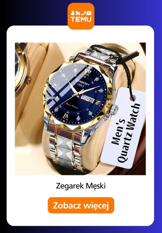 Temu - gazetka promocyjna Zegarki męskie od czwartku 03.07  - strona 8