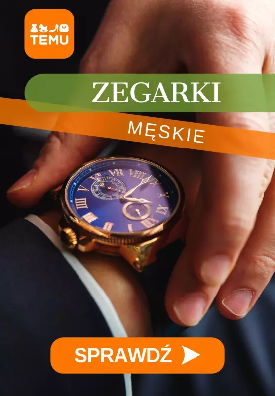 Temu - gazetka promocyjna Zegarki męskie  