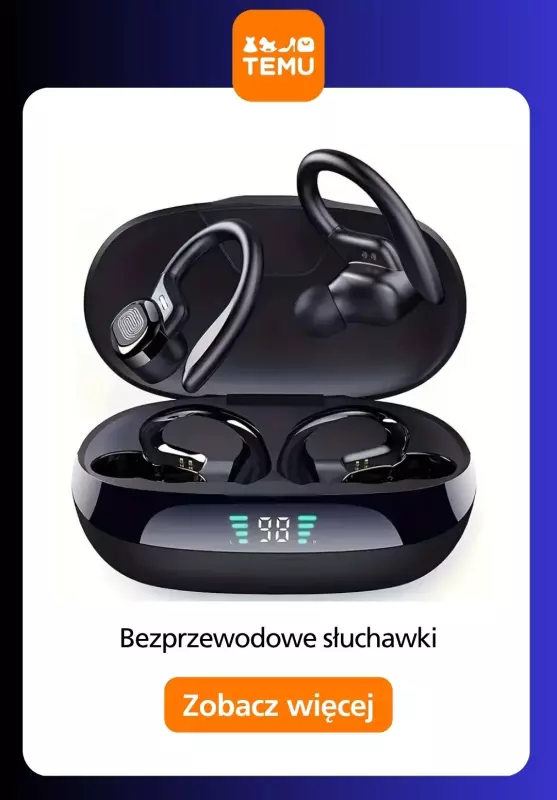 Temu - gazetka promocyjna Słuchawki bezprzewodowe w supercenach   - strona 3