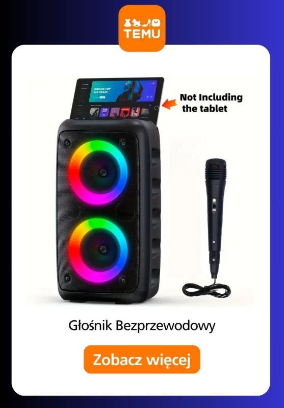 Temu - gazetka promocyjna Głośniki bezprzewodowe od piątku 11.07  - strona 8