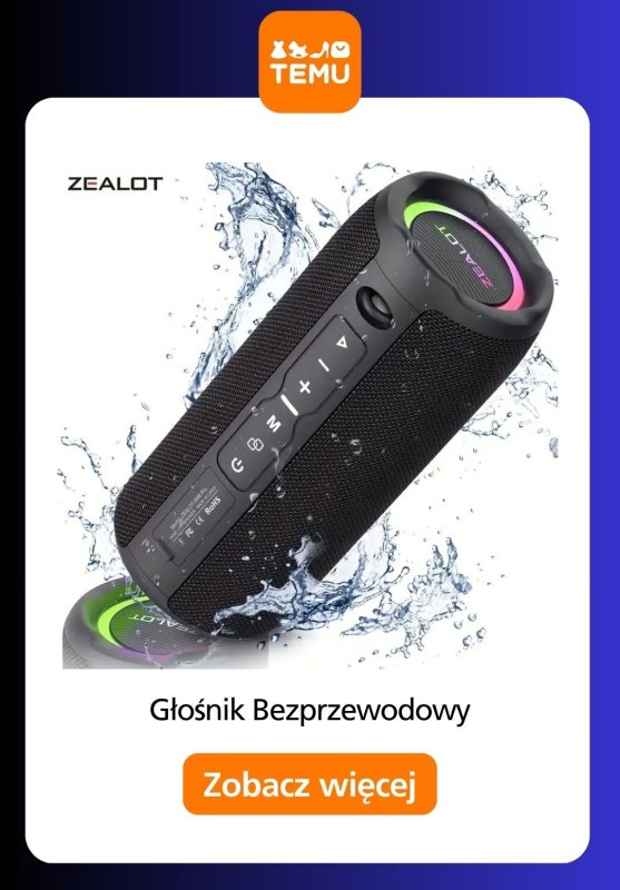 Temu - gazetka promocyjna Głośniki bezprzewodowe od piątku 11.07  - strona 13