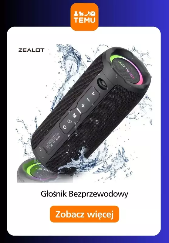Temu - gazetka promocyjna Głośniki bezprzewodowe od piątku 11.07  - strona 13