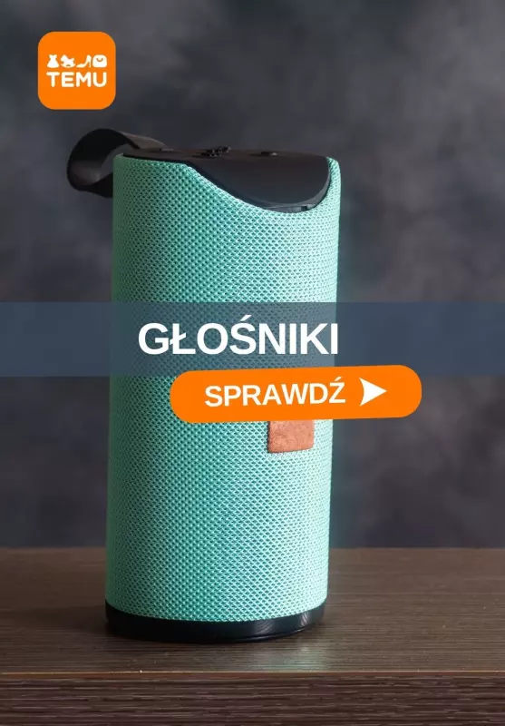 Temu - gazetka promocyjna Głośniki bezprzewodowe  