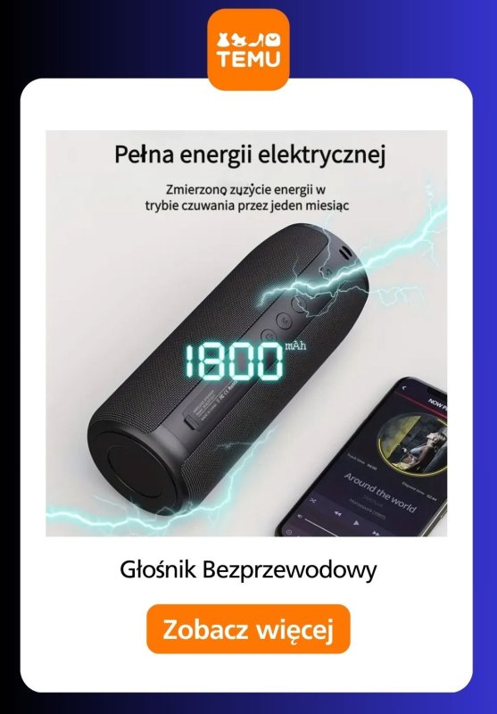 Temu - gazetka promocyjna Głośniki bezprzewodowe od piątku 11.07  - strona 6