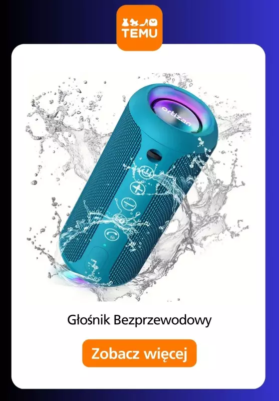 Temu - gazetka promocyjna Głośniki bezprzewodowe od piątku 11.07  - strona 12