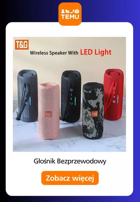 Temu - gazetka promocyjna Głośniki bezprzewodowe od piątku 11.07  - strona 5
