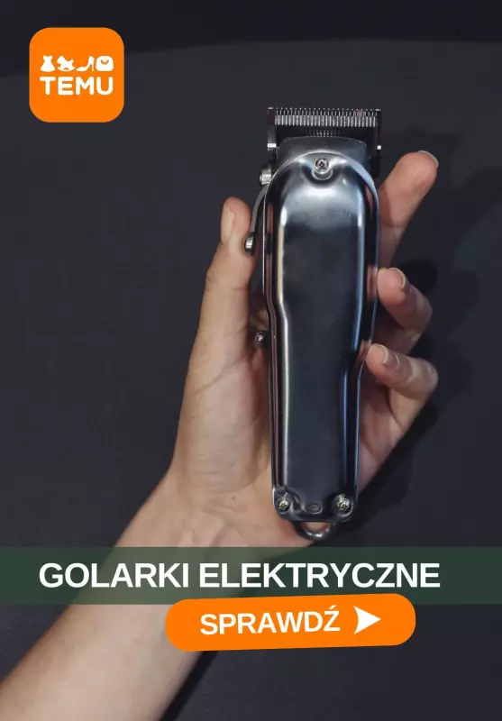 Temu - gazetka promocyjna Golarki elektryczne dla niego od środy 16.07 