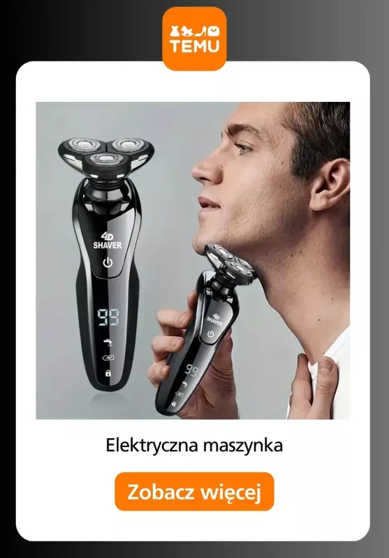 Temu - gazetka promocyjna Golarki elektryczne dla niego   - strona 3