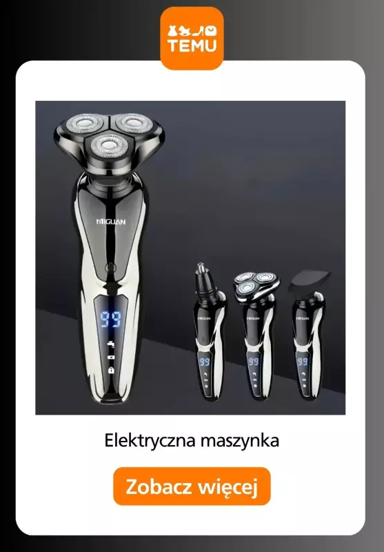 Temu - gazetka promocyjna Golarki elektryczne dla niego   - strona 2