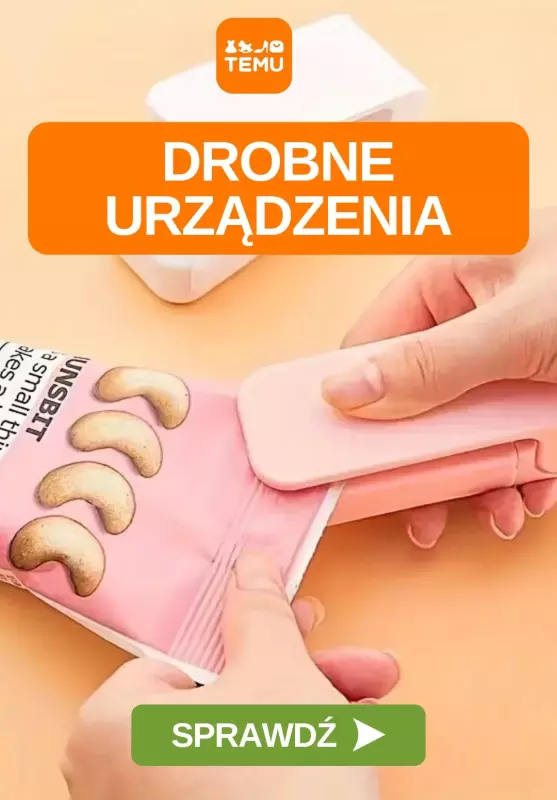 Temu - gazetka promocyjna Drobne urządzenia i akcesoria od poniedziałku 28.07 