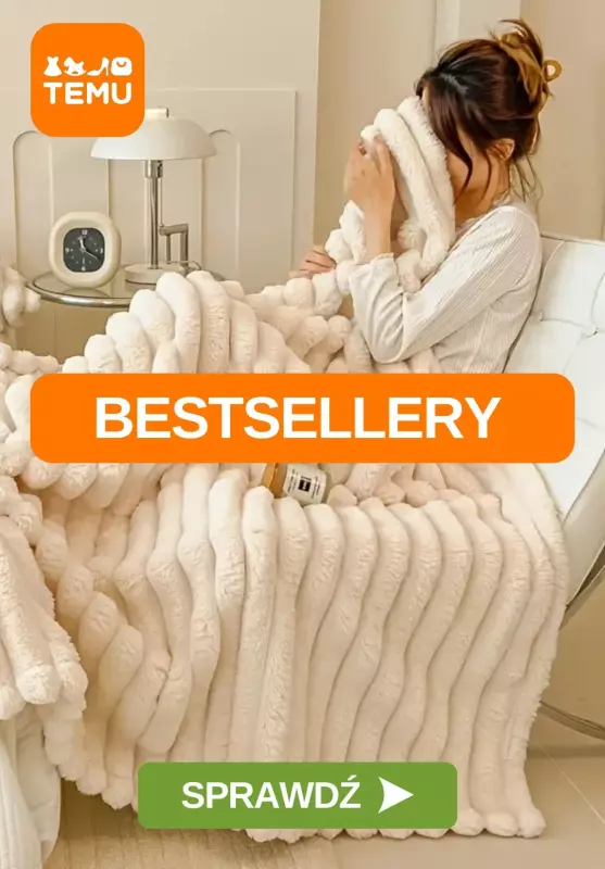 Temu - gazetka promocyjna BESTSELLERY miesiąca  