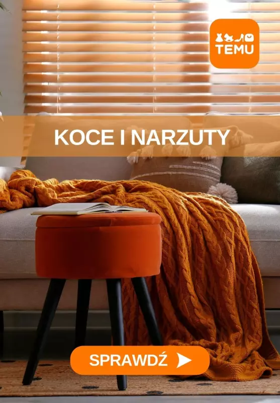Temu - gazetka promocyjna Koce i narzuty od wtorku 26.08 do środy 03.09