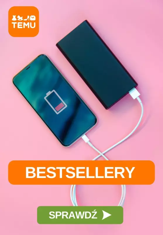 Temu - gazetka promocyjna BESTSELLERY od piątku 29.08 