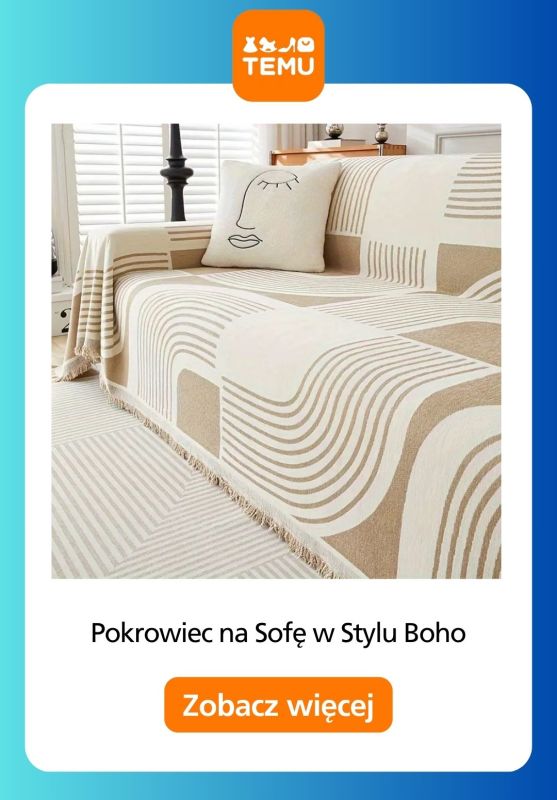 Temu - gazetka promocyjna Dekoracje kanapy i sofy od środy 03.09  - strona 9