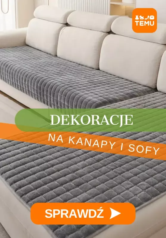 Temu - gazetka promocyjna Dekoracje kanapy i sofy od środy 03.09 