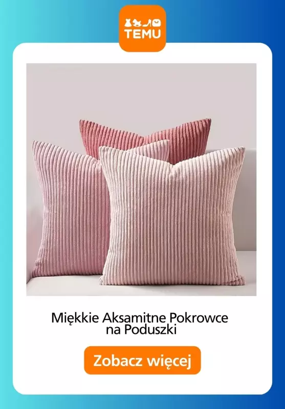 Temu - gazetka promocyjna Dekoracje kanapy i sofy od środy 03.09  - strona 12