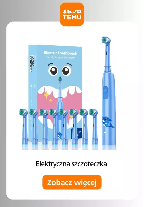 Temu - gazetka promocyjna Szczoteczki elektryczne w super cenach! od czwartku 04.09  - strona 7