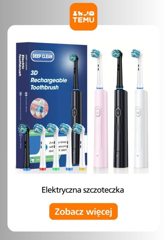 Temu - gazetka promocyjna Szczoteczki elektryczne w super cenach! od czwartku 04.09  - strona 6