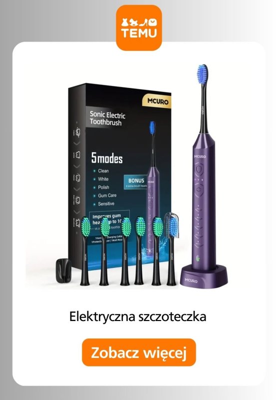 Temu - gazetka promocyjna Szczoteczki elektryczne w super cenach! od czwartku 04.09  - strona 9