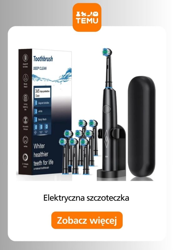 Temu - gazetka promocyjna Szczoteczki elektryczne w super cenach! od czwartku 04.09  - strona 10
