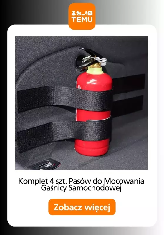 Temu - gazetka promocyjna Akcesoria do wnętrza samochodu od piątku 05.09  - strona 13
